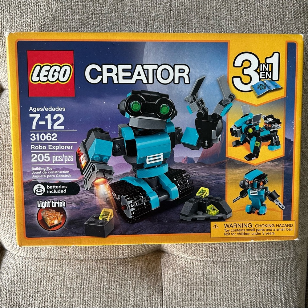 LEGO Creator 3-in-1 Robo Explorer - 31062. New in box.